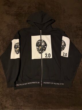 Playboi Carti Antagonist 2.0 Tour Opium YVL Zip-Up Hoodie
